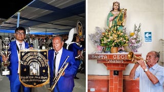 Una gloria viviente de la banda de músicos Santa Cecilia de Catacaos