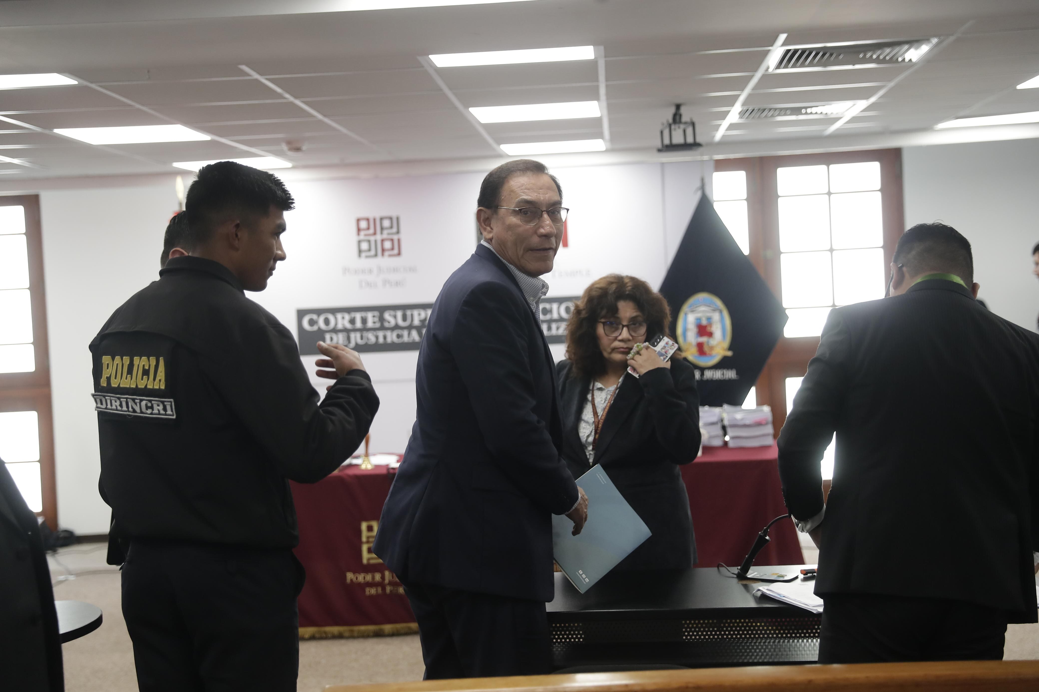El expresidente Martín Vizcarra recibió cinco meses de prisión preventiva. (Foto: Hugo Pérez / @photo.gec)