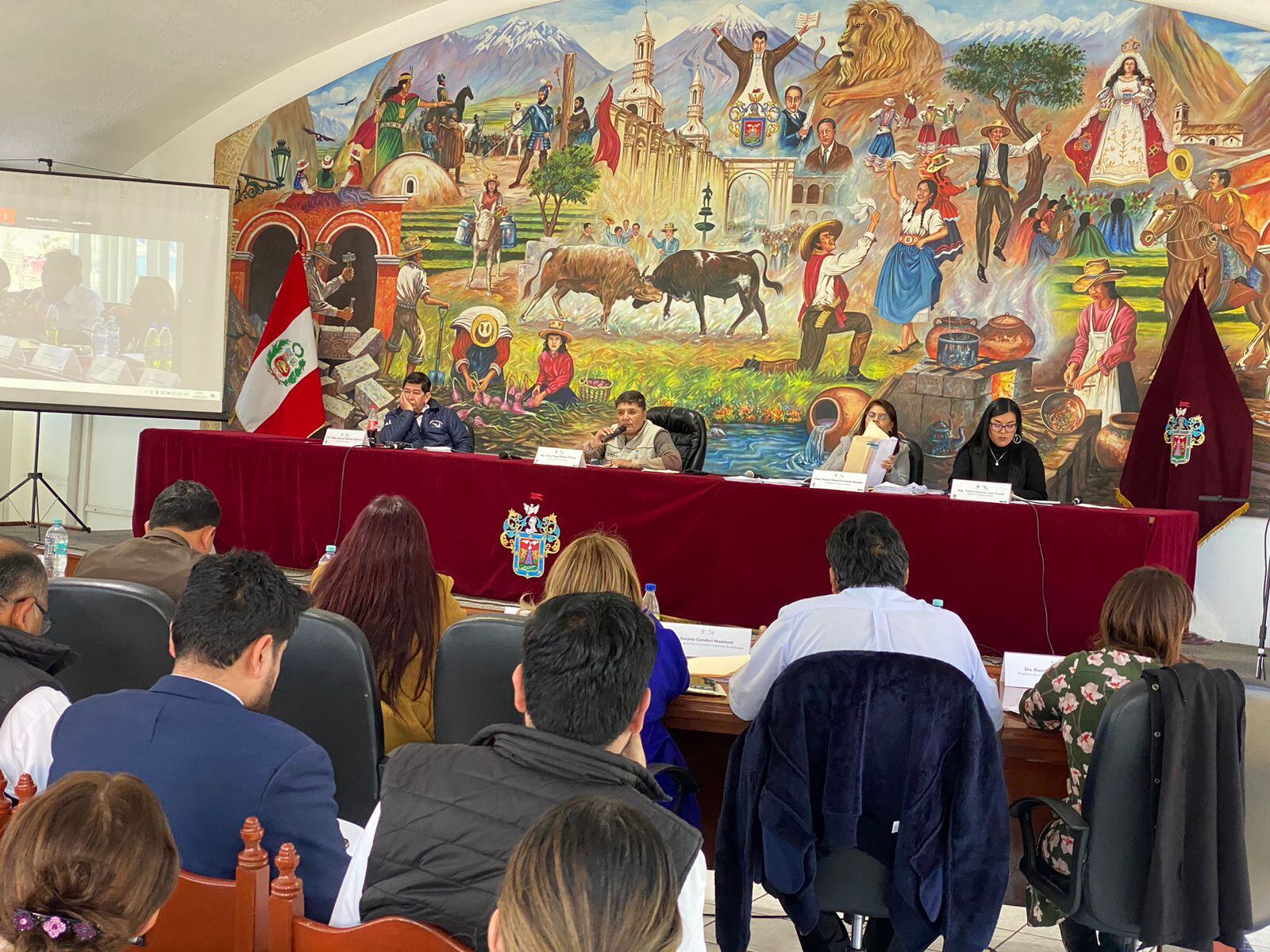 Sesión ordinaria de Concejo Municipal de Arequipa. Foto: GEC