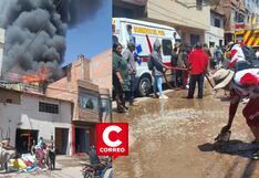 Puno: Incendio causó daños materiales de consideración en establecimiento comercial y aledaños