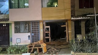 Trujillo: Delincuentes detonan dinamita en vivienda y destrozan portón de madera (VIDEO)