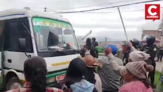 Vecinos se enfrentan a transportistas de Petra por alza de pasajes en Huancayo