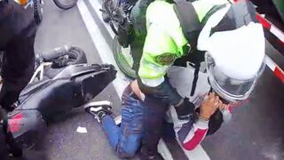 Policía captura a presuntos sicarios tras persecución en Vía de Evitamiento