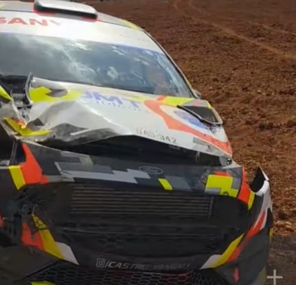 Piloto Carlos Castro sufre accidente en Caminos del Inca