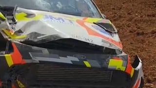 Piloto Carlos Castro sufre accidente en Caminos del Inca