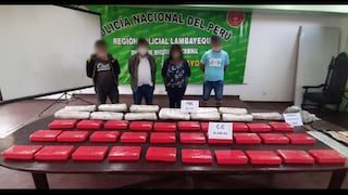 Chiclayo: PNP incautó 60 kilos de droga al interior de una vivienda