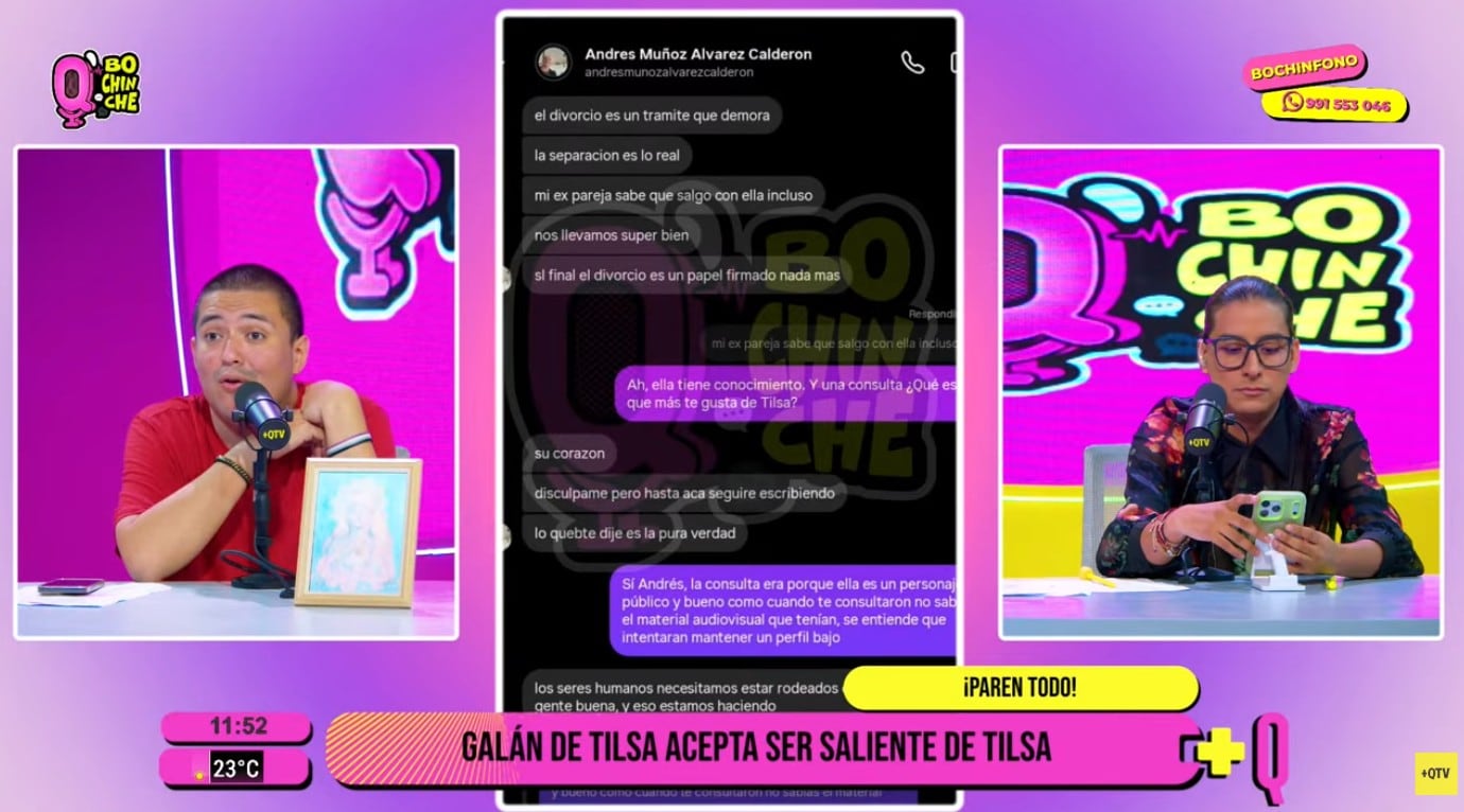 Hombre ampayado con Tilsa revela que su esposa sabe que sale con la exmodelo.