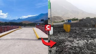 Moquegua: huaico arrasó puente inaugurado hace 17 días en distrito de Quinistaquillas (VIDEO)