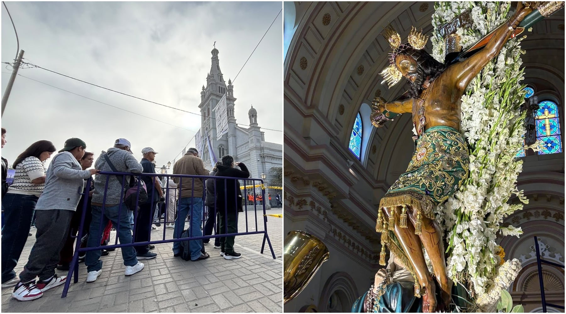 Ica: miles llegaron a la tradicional bajada y acompañan la primera procesión del Señor de Luren