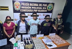 Pisco: caen “Las hienas de San Clemente” con arma de fuego, municiones, explosivos y drogas