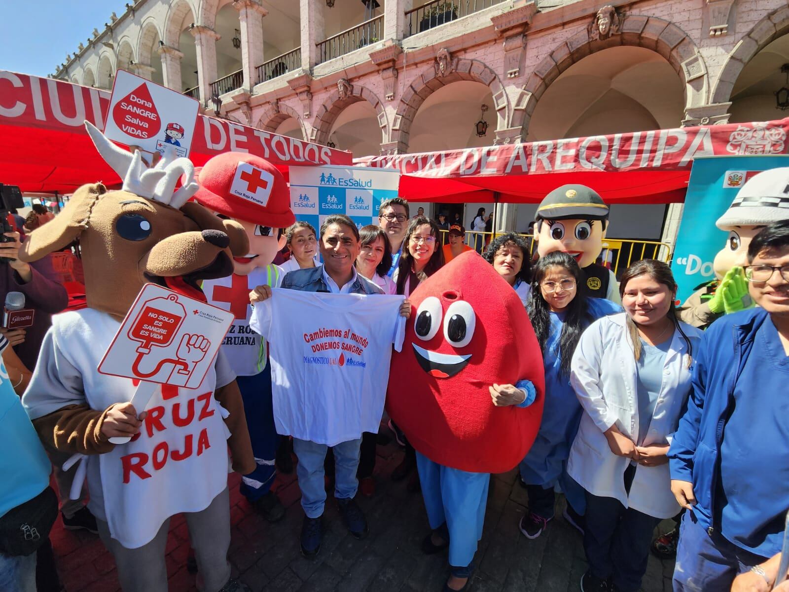 Campaña de donación de sangre en Arequipa. (Foto: Difusión)