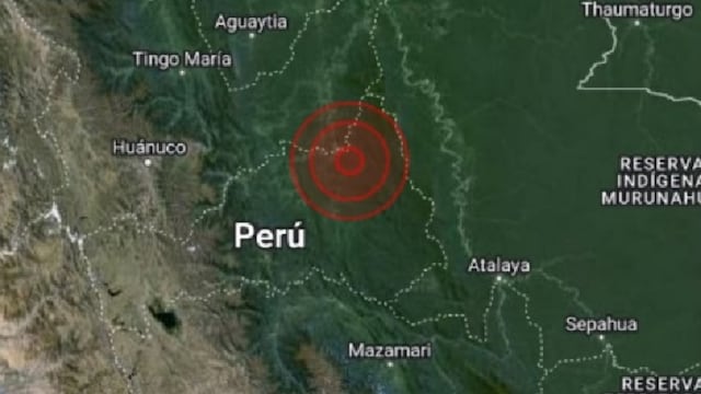 Pasco: Sismo de magnitud 5.0 sacudió Puerto Bermúdez en la provincia de Oxapampa