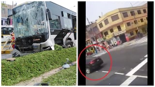Metropolitano: Pasajero que iba en bus grabó el preciso momento del despiste (VIDEO)