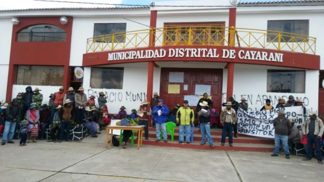 Municipalidad Distrital de Cayarani (Condesuyos). Foto: GEC.