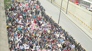 Marcha de la CGTP desató caos en varias zonas del país