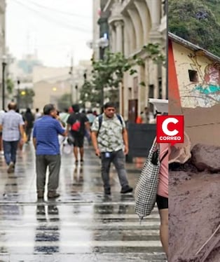 Alerta hidrológica: lluvias elevan riesgo de activación de quebradas en Cajamarca, Áncash y Lima. Composición: Diario Correo.