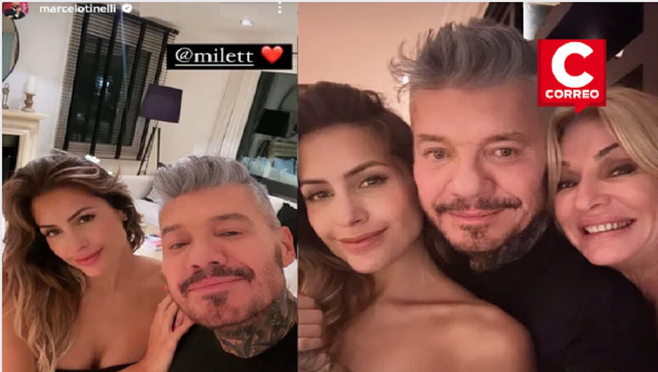 Marcelo Tinelli publicó en su cuenta oficial de Instagram fotos y video junto a actriz peruana.