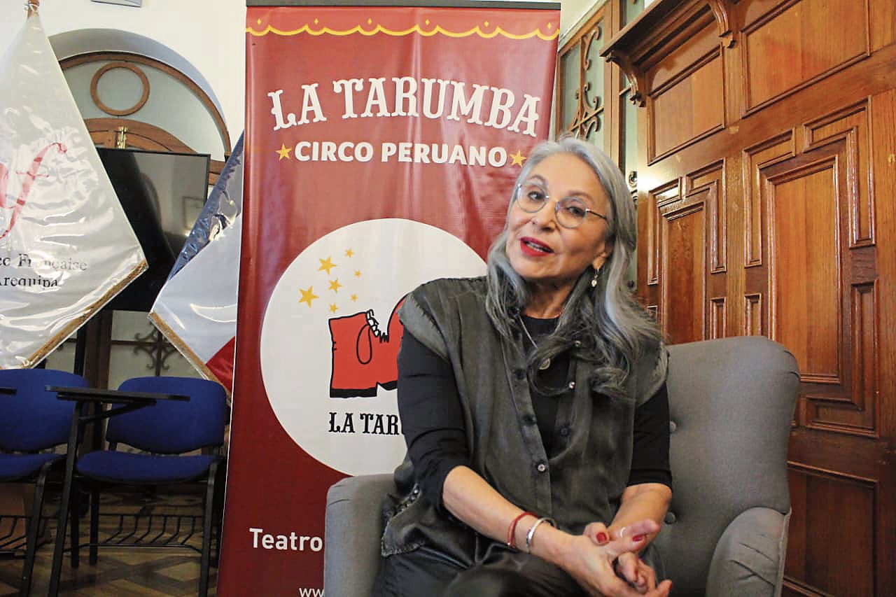 Estela Paredes, cofundadora de "La Tarumba", donde el carácter es una de sus cualidades. Foto: GEC.