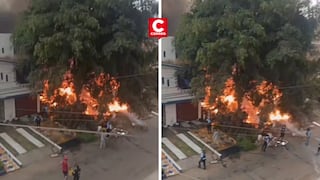 Incendio por vela encendida destruye vivienda y deja familia damnificada en Los Olivos