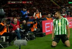 Ventaja para Betis: Iglesias anotó el 1-0 sobre Valencia en la final de Copa del Rey (VIDEO)