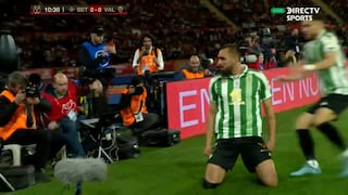 Ventaja para Betis: Iglesias anotó el 1-0 sobre Valencia en la final de Copa del Rey (VIDEO)