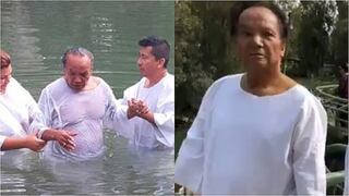 Melcochita se bautizó en el río Jordán al mismo estilo que Jesucristo (VIDEO)