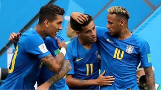Brasil venció 2-0 a Costa Rica con goles agónicos de Coutinho y Neymar