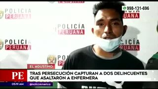 Delincuente asalta a enfermera y al ser capturado dice que lo hace “por necesidad” en El Agustino (VIDEO)