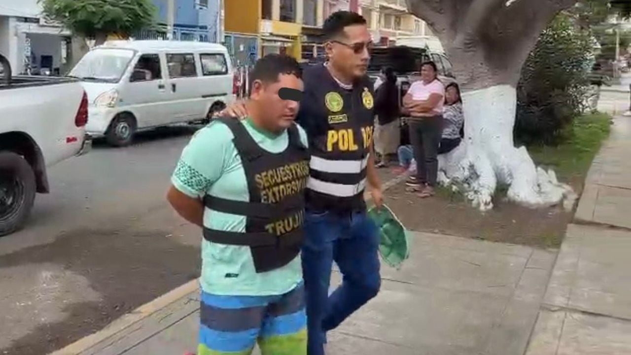 Banda delictiva le exigía el pago de S/ 20 mil a su víctima. La Policía detuvo a joven en Florencia de Mora.