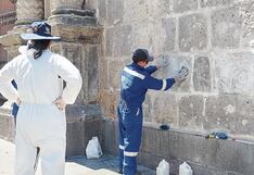 Van 82 metros cuadrados de pintas en el Centro Histórico de Arequipa