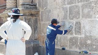 Van 82 metros cuadrados de pintas en el Centro Histórico de Arequipa