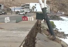Chorrillos: Oleajes provocan colapso parcial del malecón y cierran acceso a la playa La Herradura