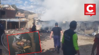 Huancayo: bomberos recuperan dinero en efectivo tras incendio que destruyó vivienda en Chilca
