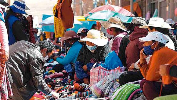 Comerciantes ambulantes se han incrementado en la ciudad de Puno. Foto/Difusión.