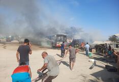 Piura: Ómnibus se quema durante un incendio en el Medio Piura