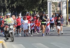 Arequipa: Trote motivacional masivo por el Día del Deporte y Fiestas Patrias (FOTOS)