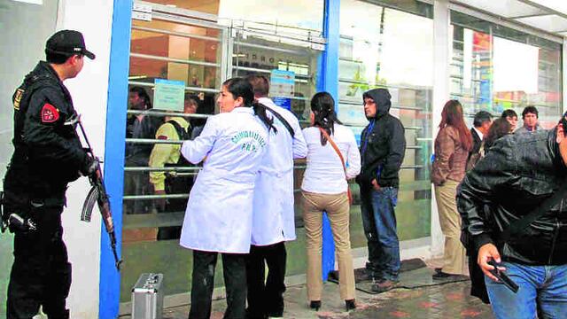 Marcas y sicarios de Lima y Callao roban en bancos de Huancayo