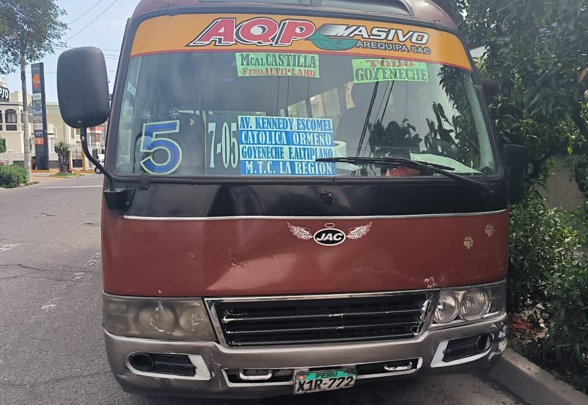 Bus de la empresa AQP Masivo. Foto: cortesía.
