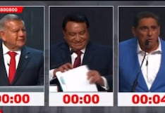 Carlos Álvarez parodia a César Acuña en pleno debate y genera risas entre los demás candidatos (VIDEO)