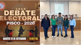 Pisco tendrá su gran debate electoral 2026: candidatos expondrán sus propuestas ante la ciudadanía