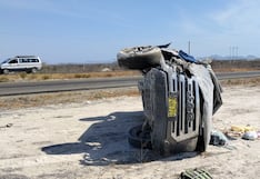 Tres miembros de una familia salvan de morir en un accidente de tránsito en la vía Piura-Paita