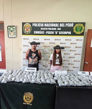 Golpe al comercio de drogas en Pisco: caen “Los malditos de Sinaloa” con 3 mil bolsitas de PBC