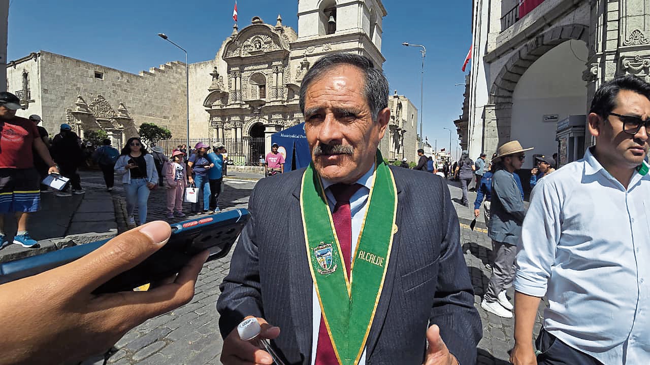 Alcalde de Characato (Arequipa), Serafin Pinto. Foto: GEC.