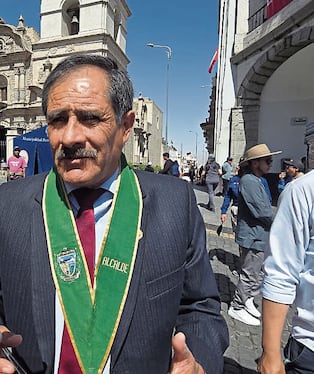 Alcalde de Characato (Arequipa), Serafin Pinto. Foto: GEC.