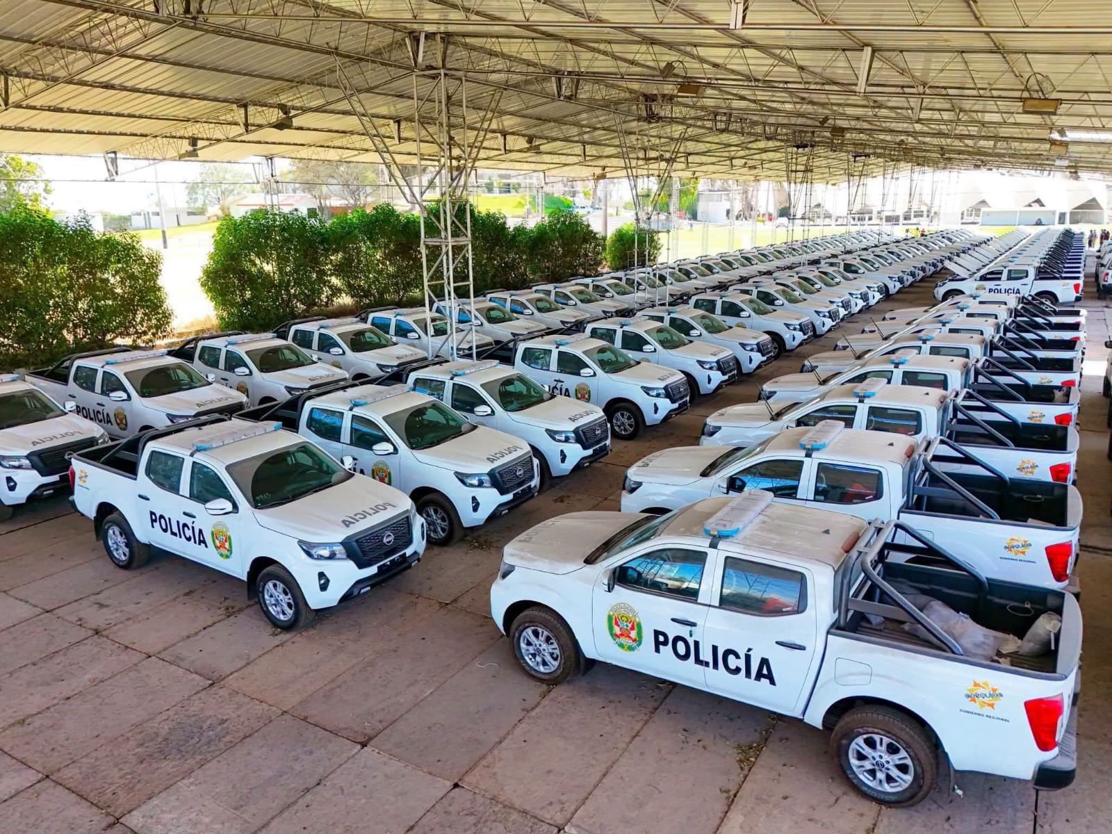 Patrulleros de la PNP para la región de Arequipa. Foto: Gobierno Regional de Arequipa.