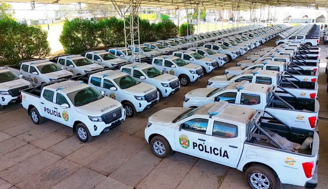 Patrulleros de la PNP para la región de Arequipa. Foto: Gobierno Regional de Arequipa.
