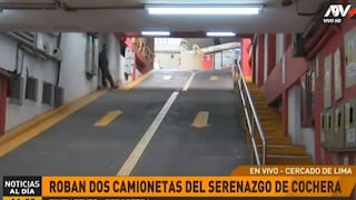 Delincuentes roban dos camionetas del Serenazgo y sospechan de venezolanos (VIDEO)