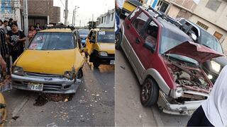 Ica: fuerte choque de dos Ticos dejó cuatro heridos en el distrito de Subtanjalla