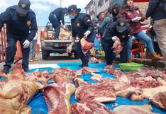Todos Los Santos: Decomisan 500 kilos de carne de cerdo en descomposición en Cusco (VIDEO-FOTOS)