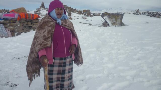 Temperaturas de hasta 18 grados bajo cero en Caylloma